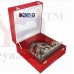 OkaeYa Silver Finish Ganesh God Idol With Beautiful Velvet Box Exclusive Gift For Diwali Gift, Wedding Gift, Birthday Gift And Corporate Gift 